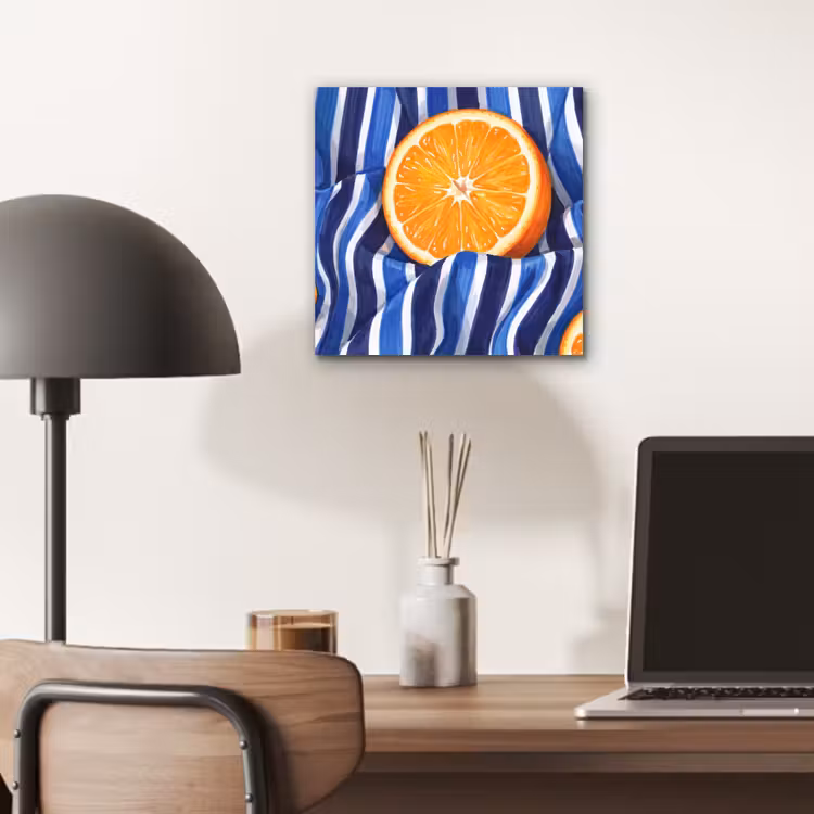 Aluminium schilderij - Eten - Fruit - Oranje — 6