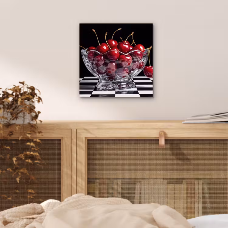 Aluminium schilderij - Eten - Kersen - Rood — 4