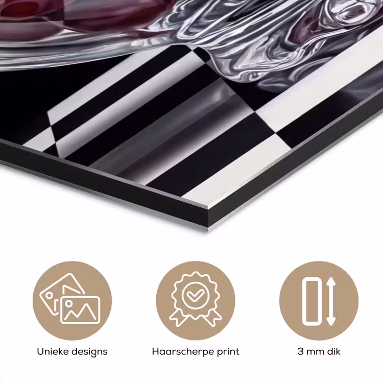 Aluminium schilderij - Eten - Kersen - Rood — 7