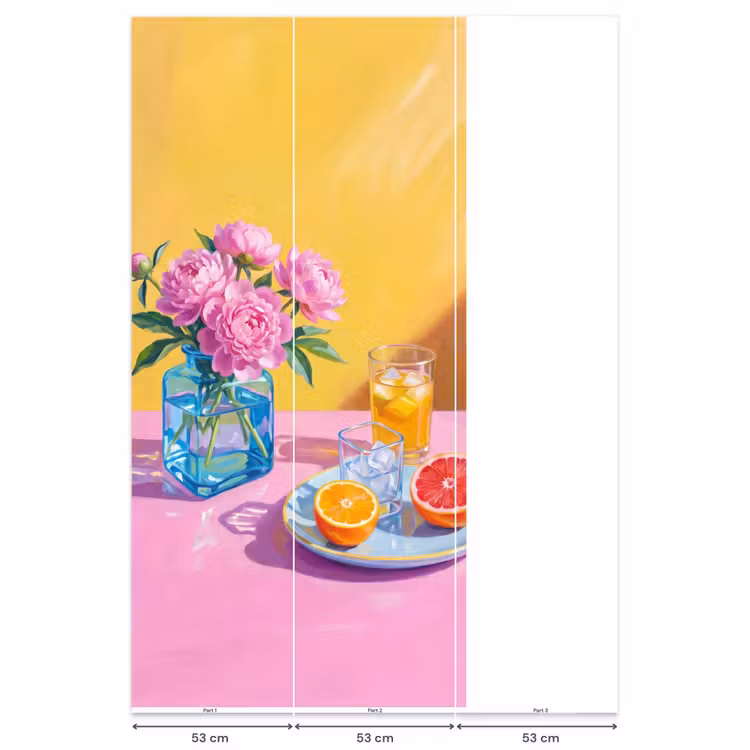 Behang - Bloemen - Roze - Modern — 6