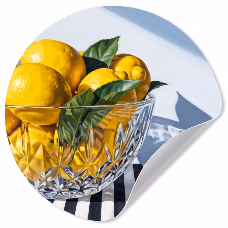 Behangcirkel - Citroenen - Fruit - Geel — 1