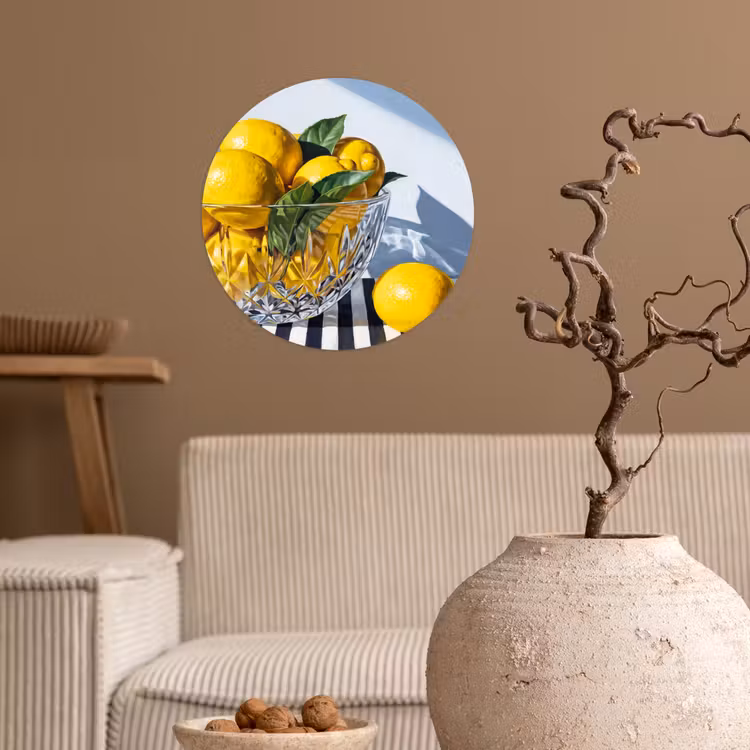 Behangcirkel - Citroenen - Fruit - Geel — 2