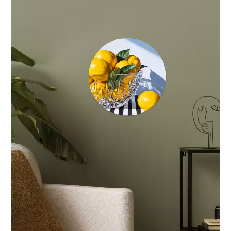 Behangcirkel - Citroenen - Fruit - Geel — 3