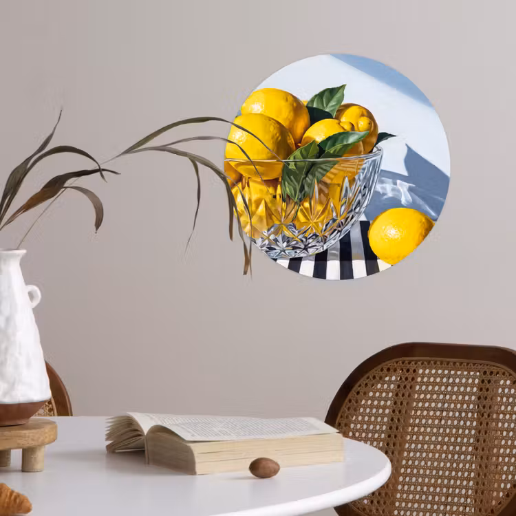Behangcirkel - Citroenen - Fruit - Geel — 4
