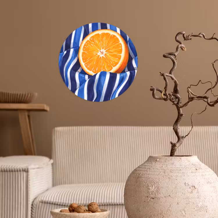 Behangcirkel - Eten - Fruit - Oranje — 2