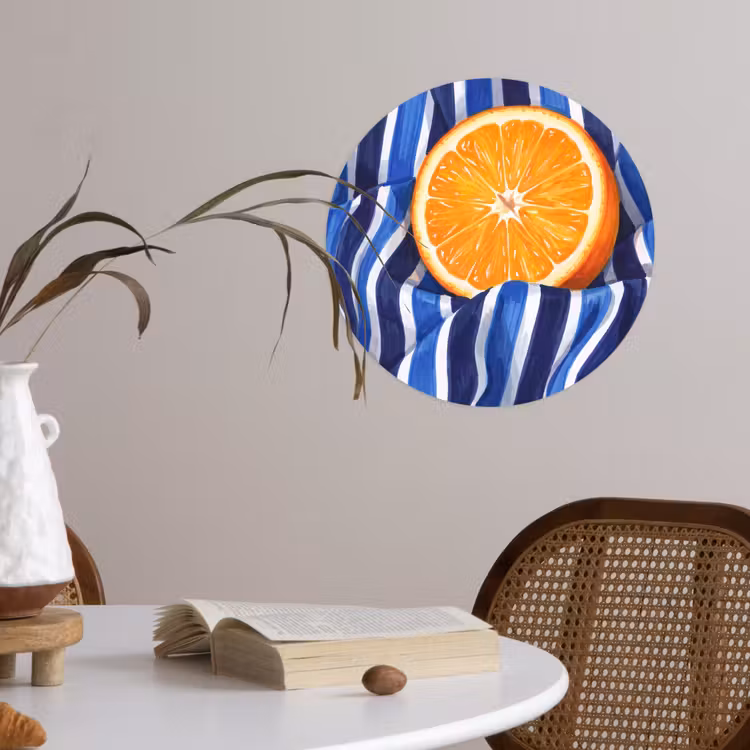 Behangcirkel - Eten - Fruit - Oranje — 4