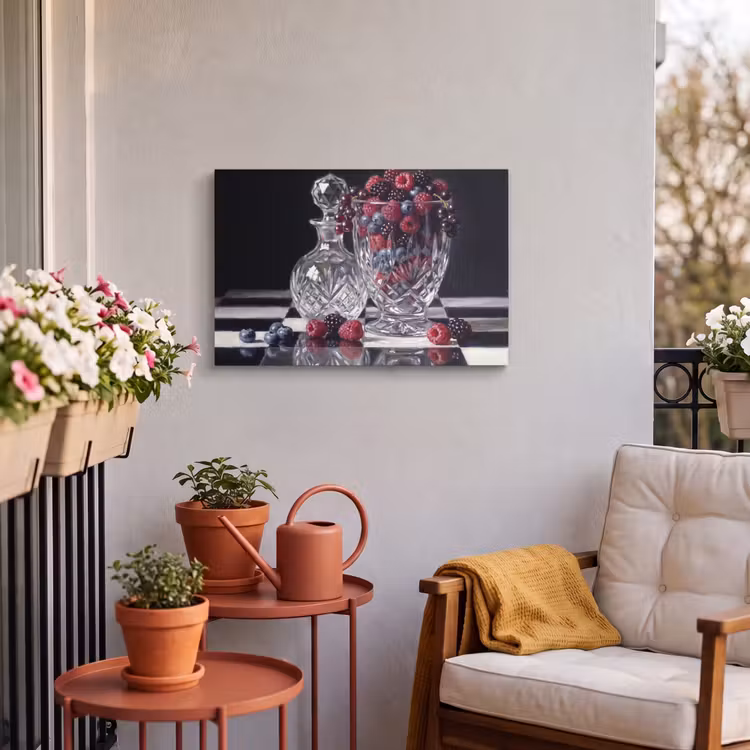 Buiten canvas - Bessen - Kristal - Stilleven — 3