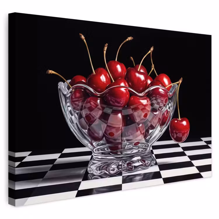 Buiten canvas - Eten - Kersen - Rood — 1