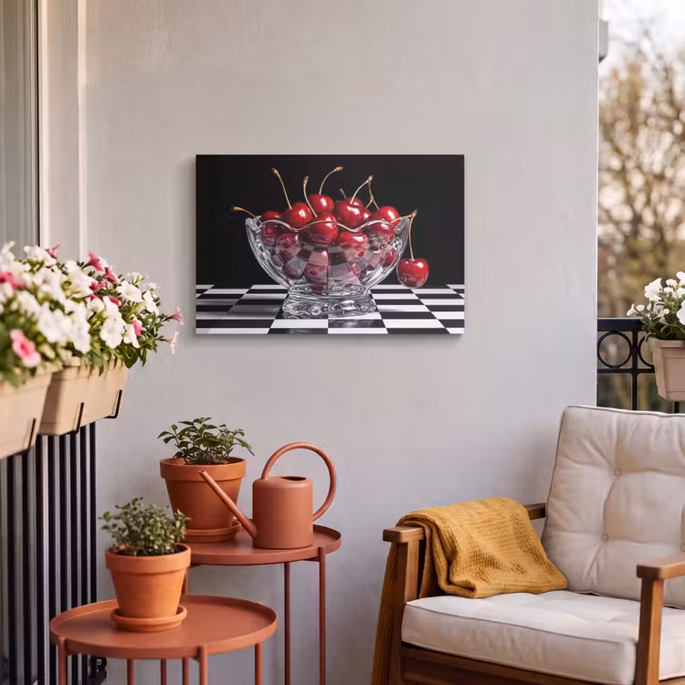 Buiten canvas - Eten - Kersen - Rood — 3