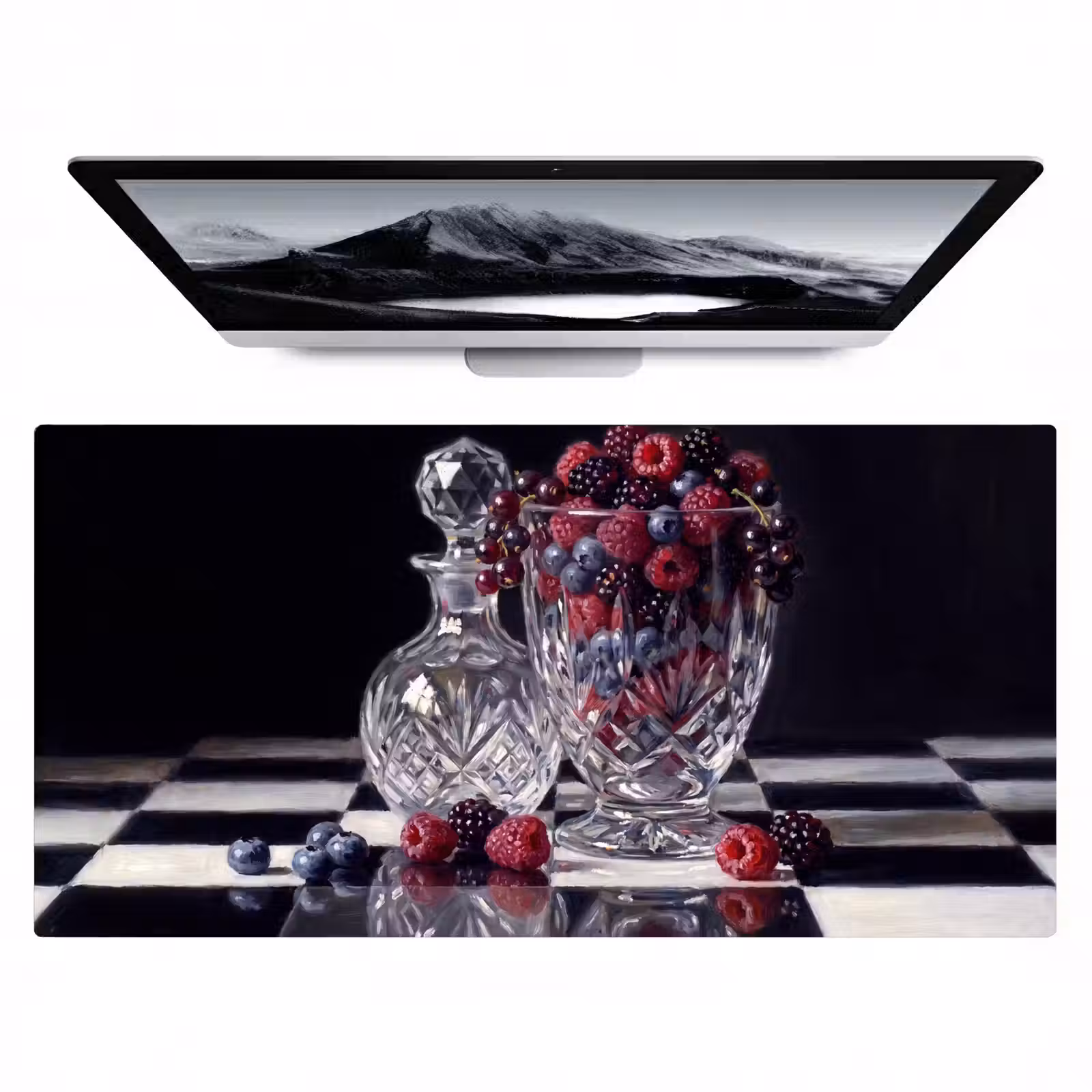 Bureau onderlegger - Bessen - Kristal - Stilleven — 1