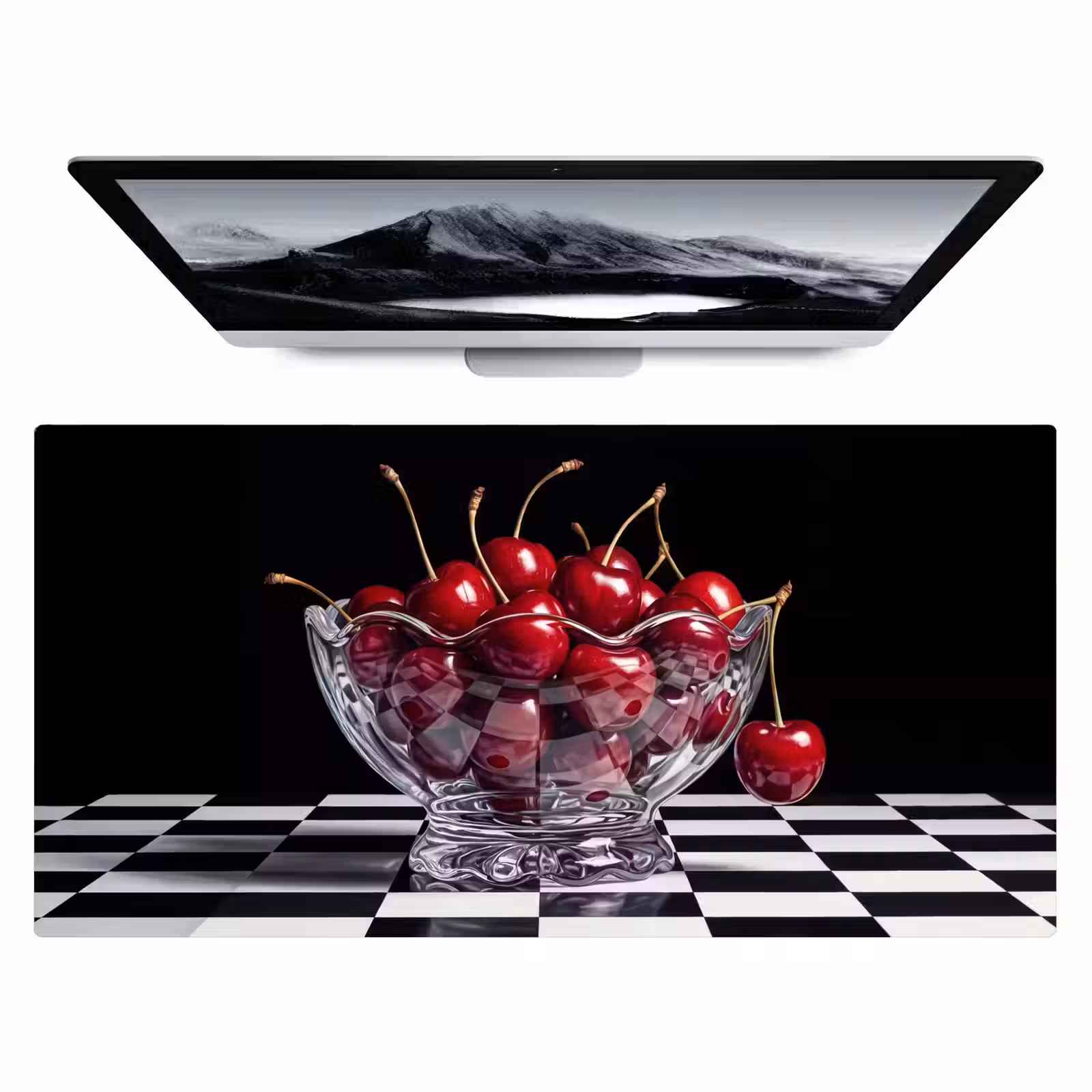 Bureau onderlegger - Eten - Kersen - Rood — 1