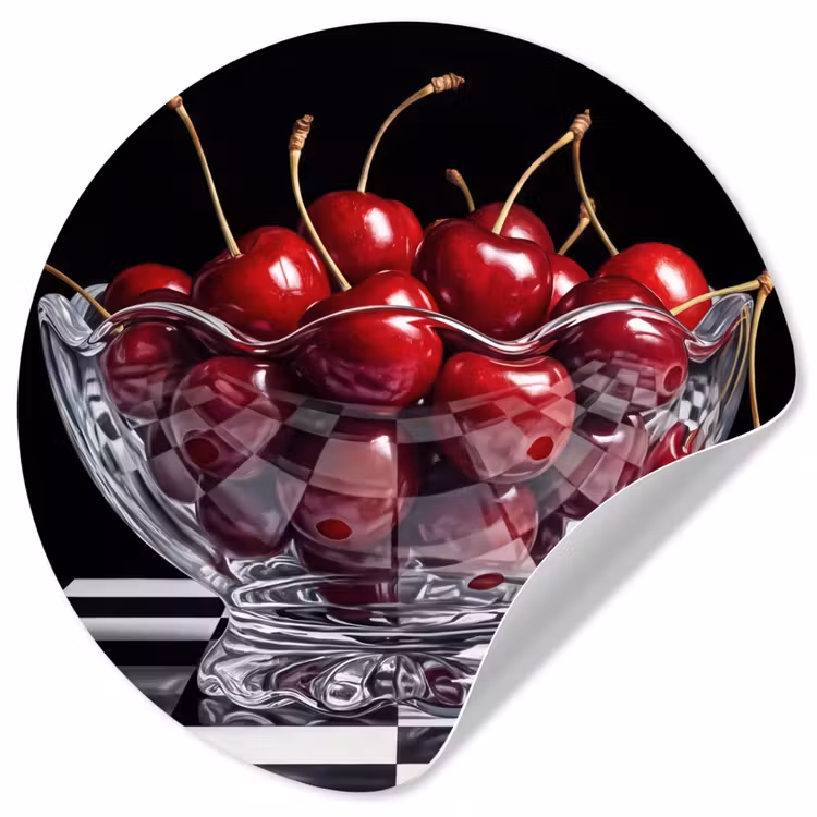 Behangcirkel - Eten - Kersen - Rood — 1