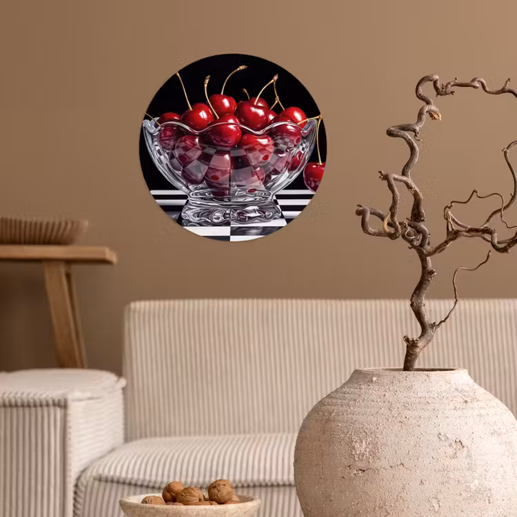 Behangcirkel - Eten - Kersen - Rood — 2