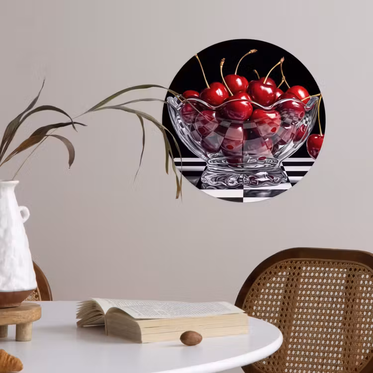 Behangcirkel - Eten - Kersen - Rood — 4
