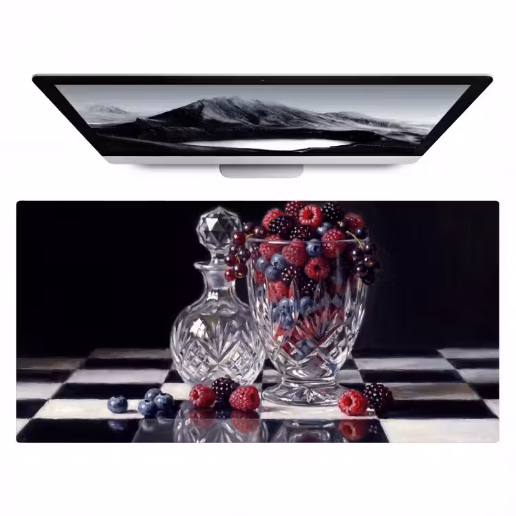 Bureau onderlegger - Bessen - Kristal - Stilleven — 1