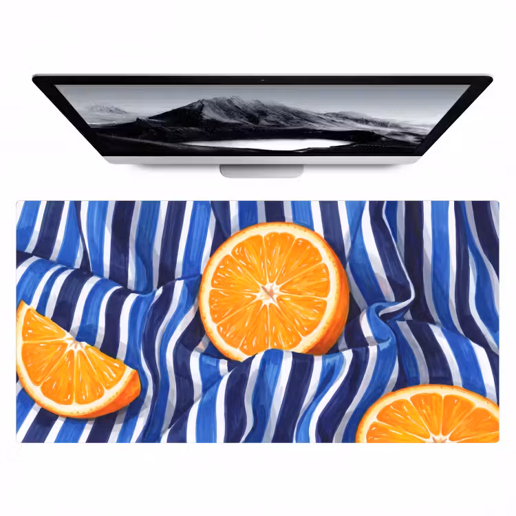 Bureau onderlegger - Eten - Fruit - Oranje — 1