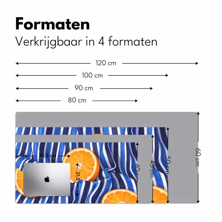 Bureau onderlegger - Eten - Fruit - Oranje — 8