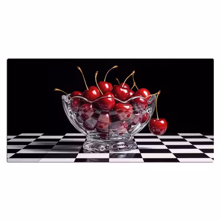 Bureau onderlegger - Eten - Kersen - Rood — 2