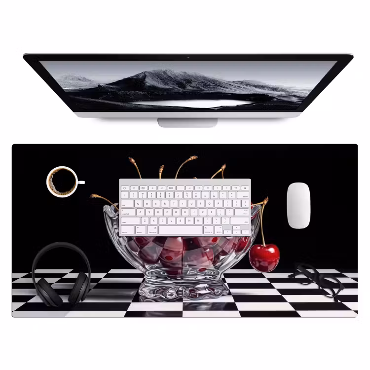 Bureau onderlegger - Eten - Kersen - Rood — 4