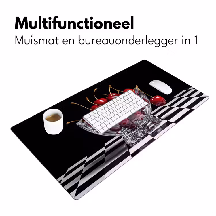 Bureau onderlegger - Eten - Kersen - Rood — 7