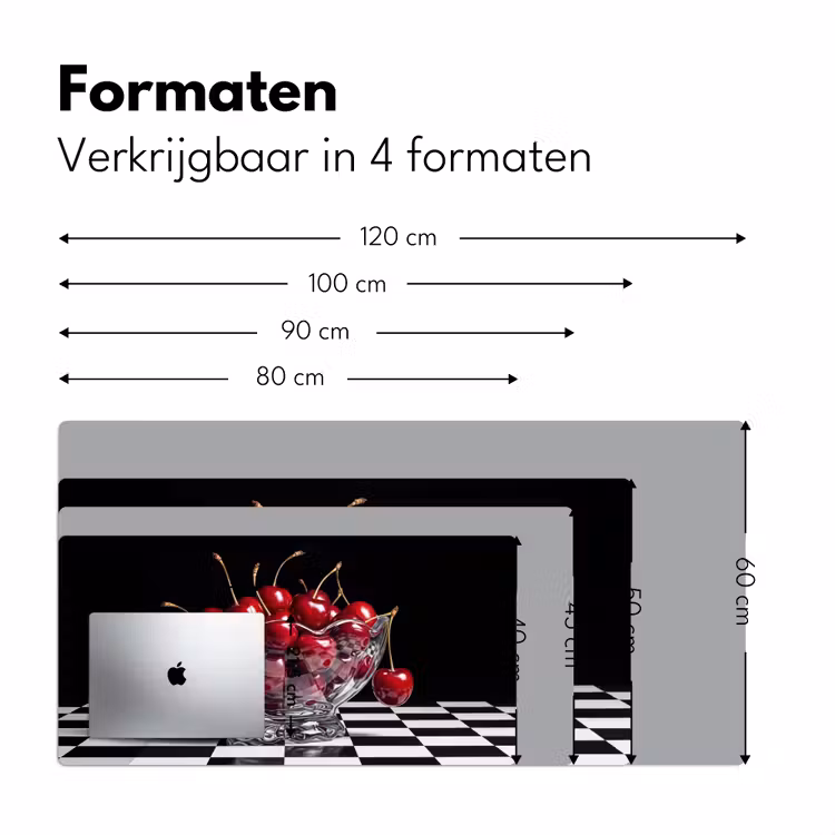 Bureau onderlegger - Eten - Kersen - Rood — 8