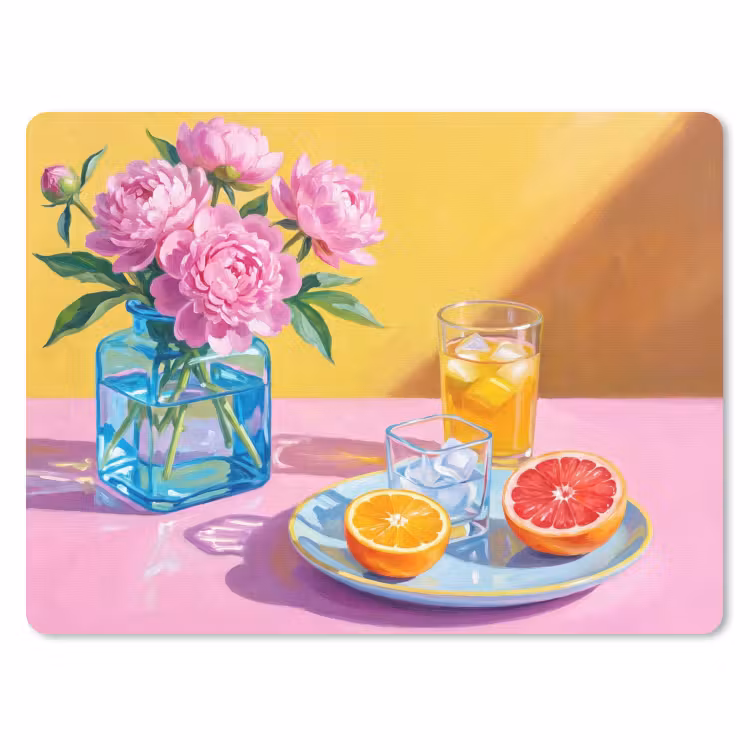 Muismat - Bloemen - Roze - Modern — 1