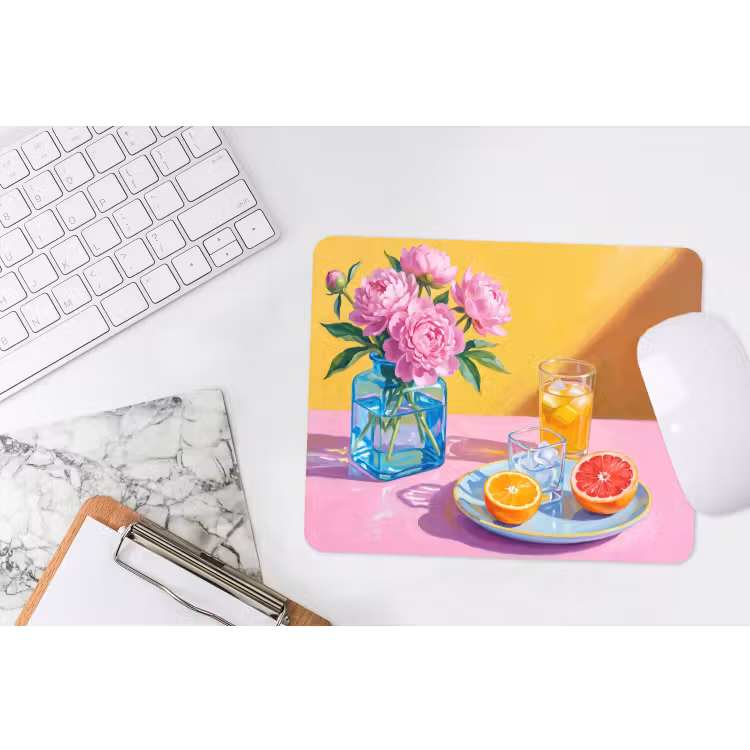 Muismat - Bloemen - Roze - Modern — 2