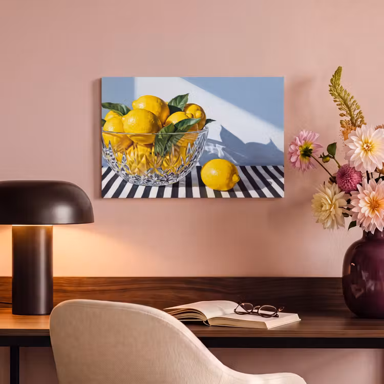 Canvas schilderij - Citroenen - Fruit - Geel — 5