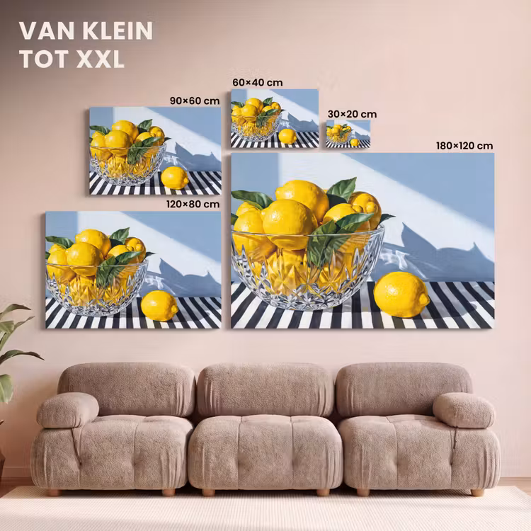Canvas schilderij - Citroenen - Fruit - Geel — 7