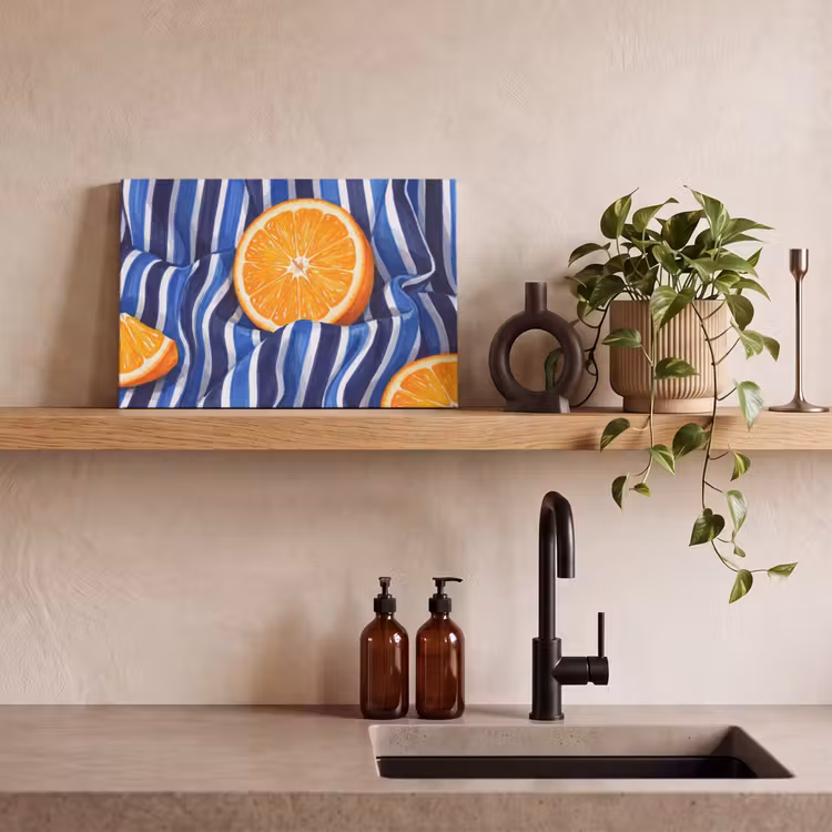 Canvas schilderij - Eten - Fruit - Oranje — 3