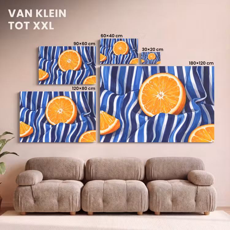 Canvas schilderij - Eten - Fruit - Oranje — 7