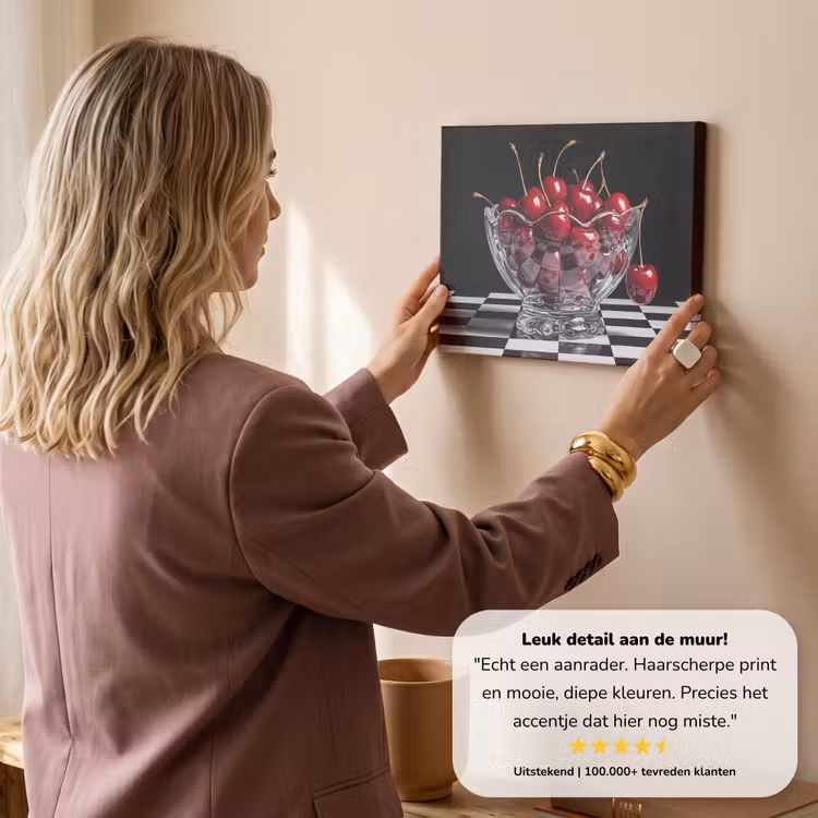 Canvas schilderij - Eten - Kersen - Rood — 2
