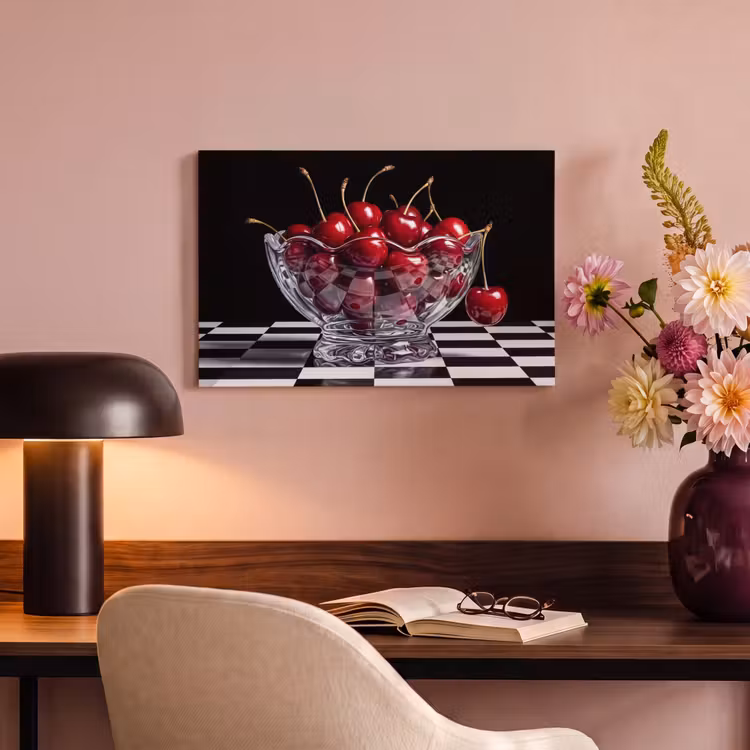 Canvas schilderij - Eten - Kersen - Rood — 5