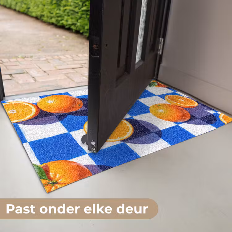 Deurmat - Sinaasappel - Geruit - Eten — 7