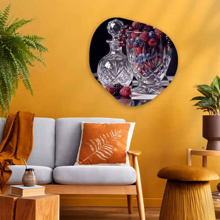 Organisch schilderij - Glas - Bessen - Kristal - Stilleven — 3