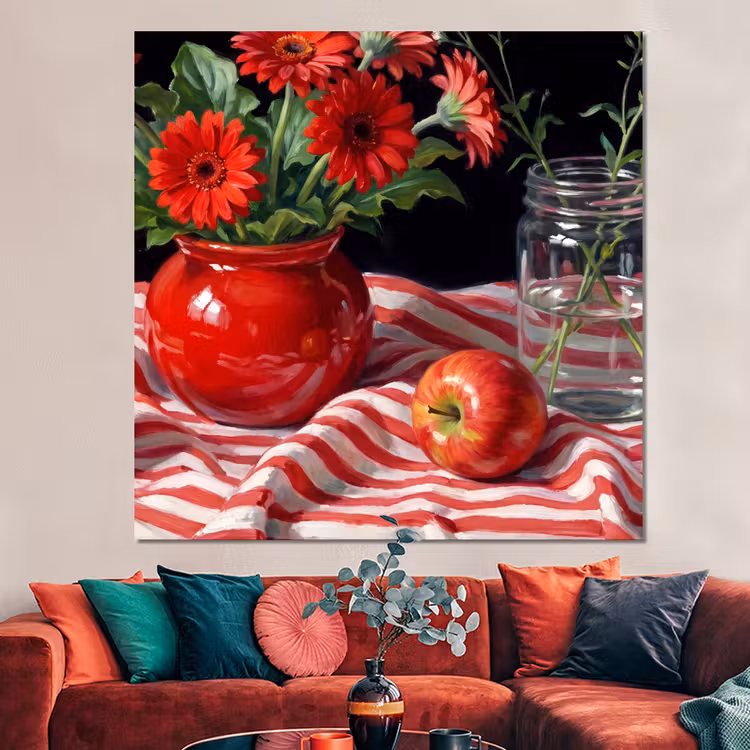 Forex - Rode bloemen - Vaas — 3