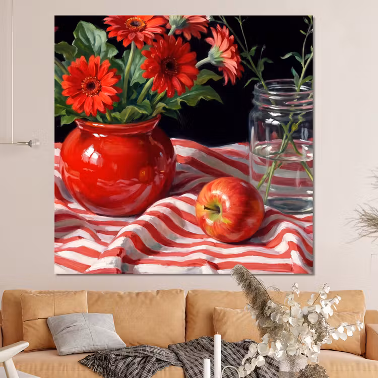 Forex - Rode bloemen - Vaas — 4