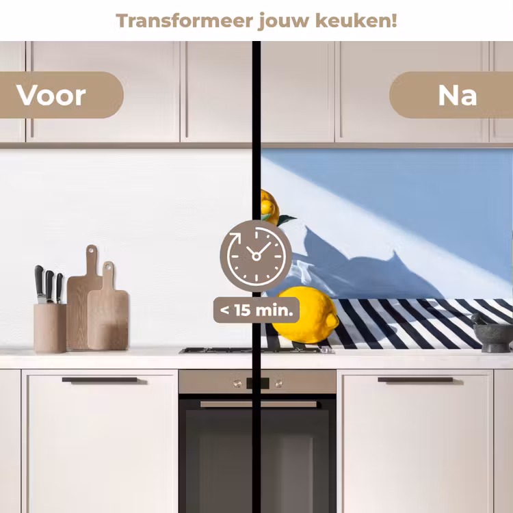 Keuken achterwand - Citroenen - Fruit - Geel — 2