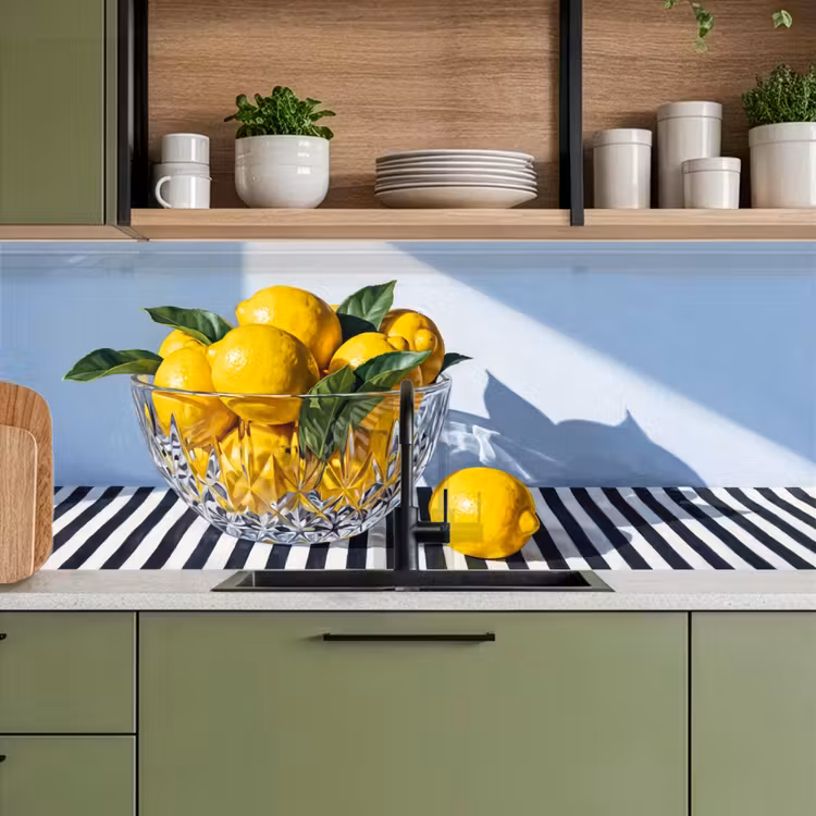 Keuken achterwand - Citroenen - Fruit - Geel — 5