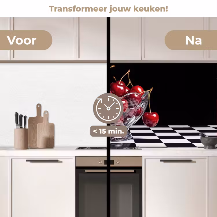 Keuken achterwand - Eten - Kersen - Rood — 2