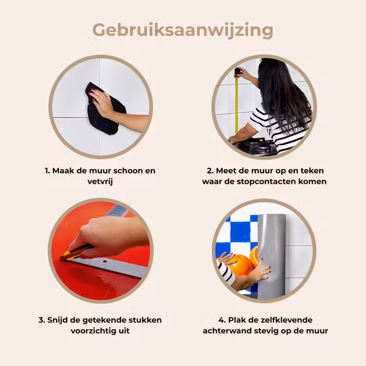 Keuken achterwand - Sinaasappel - Geruit - Eten — 7