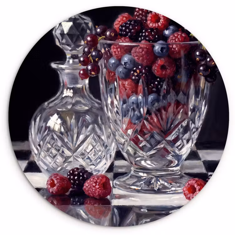 Muurcirkel - Bessen - Kristal - Stilleven — 1