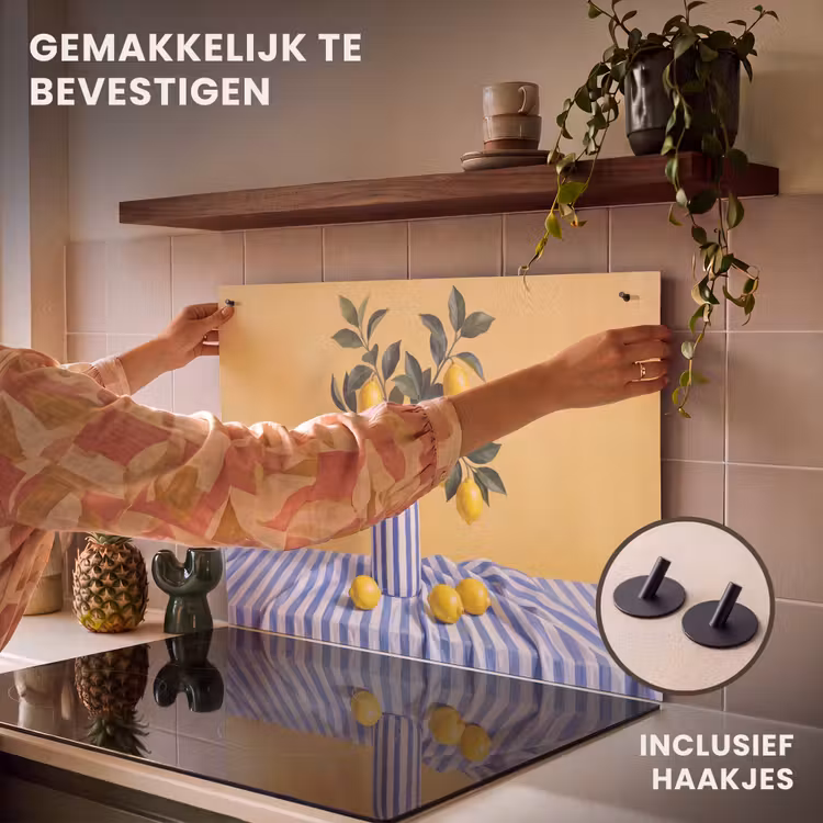 Inductie beschermer en spatscherm (2in1) - Citroen - Stilleven - Modern — 7