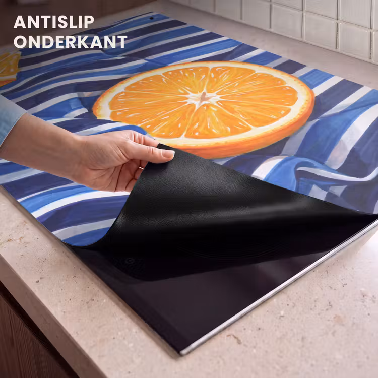 Inductie beschermer en spatscherm (2in1) - Eten - Fruit - Oranje — 4