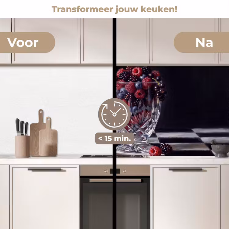 Keuken achterwand - Bessen - Kristal - Stilleven — 2