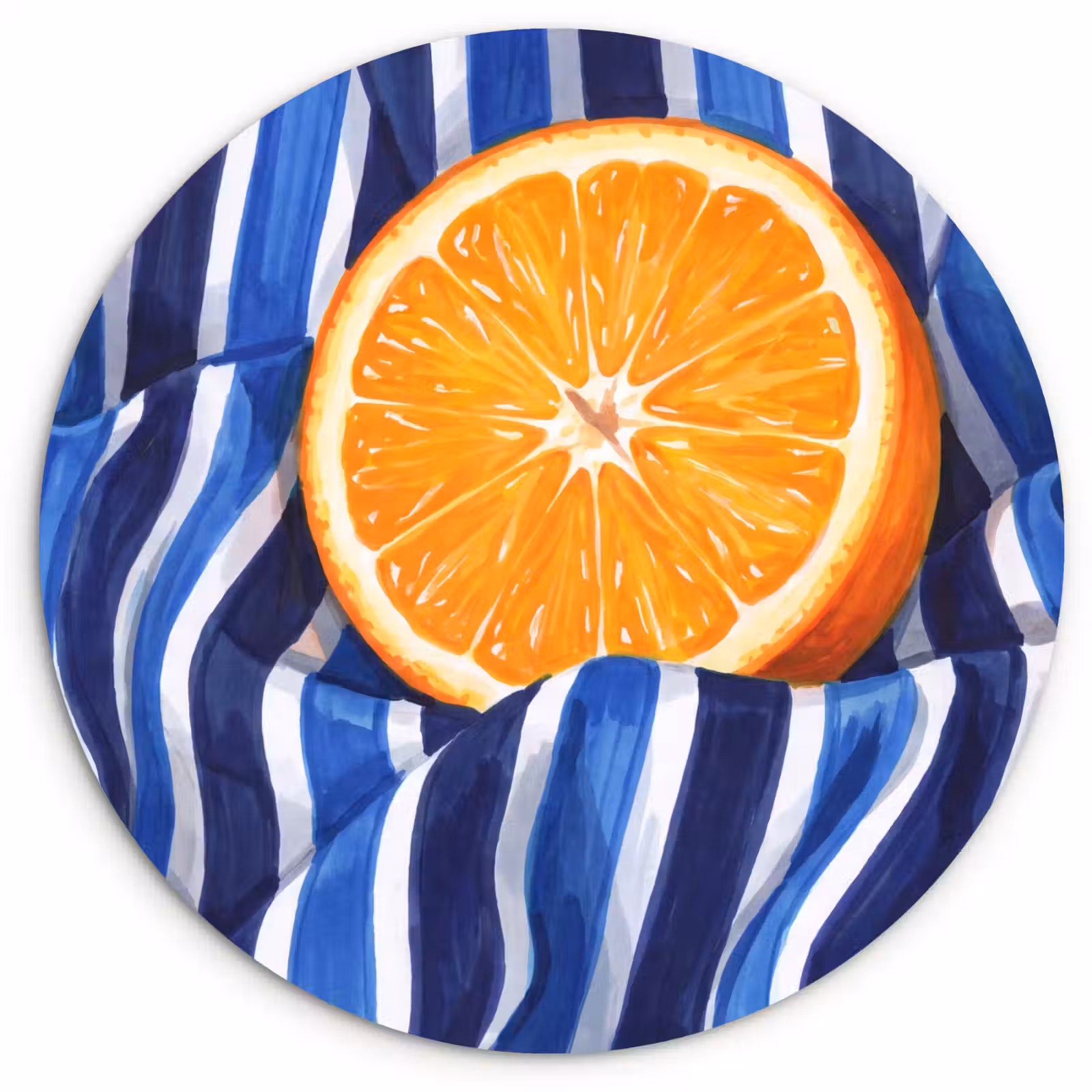 Muurcirkel - Eten - Fruit - Oranje — 1