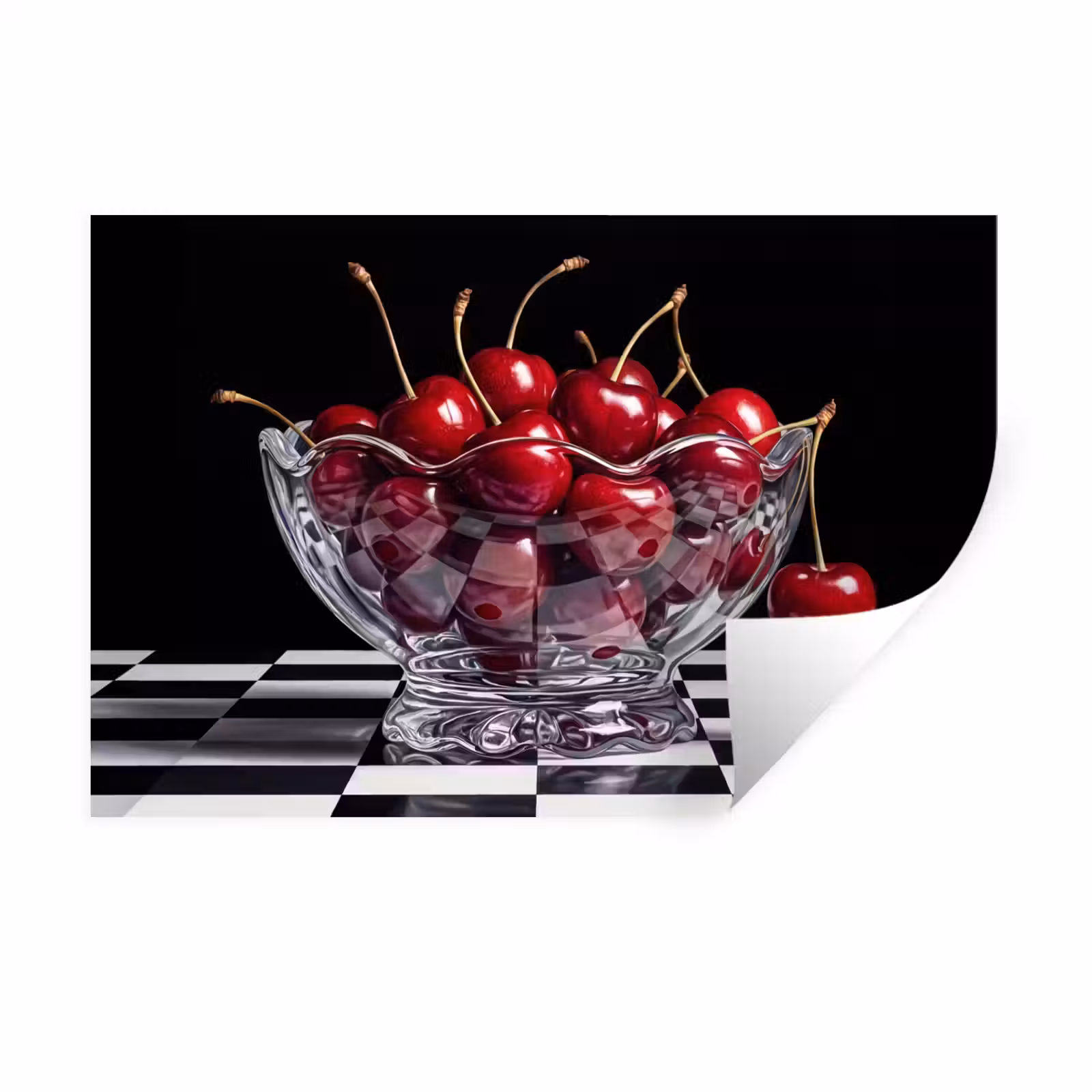 Muursticker - Eten - Kersen - Rood — 1