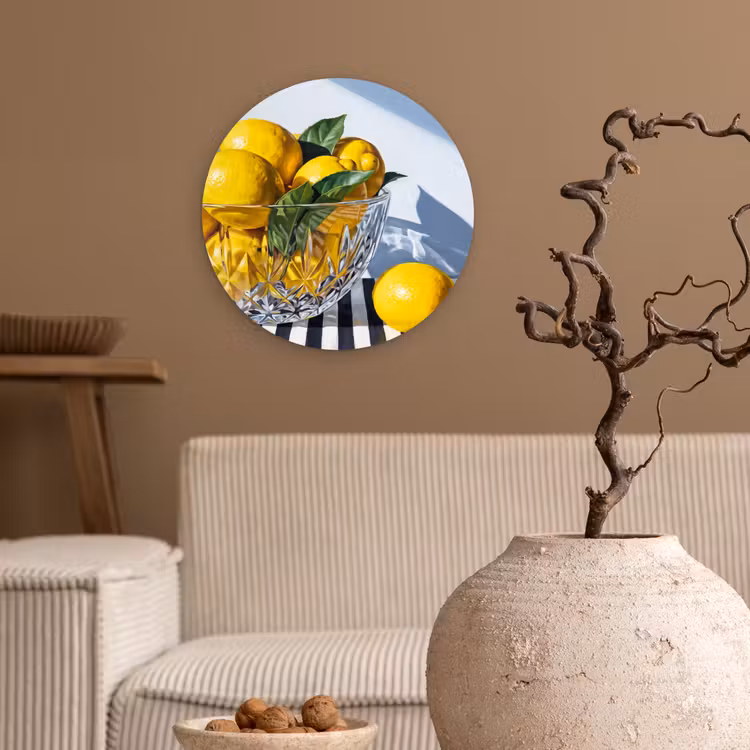 Muurcirkel - Citroenen - Fruit - Geel — 2