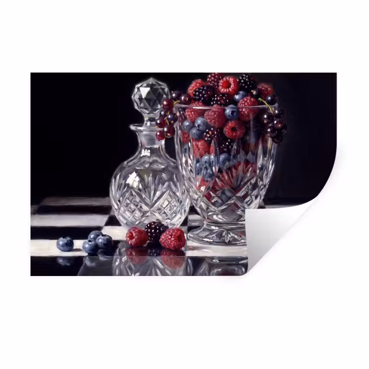 Muursticker - Bessen - Kristal - Stilleven — 1