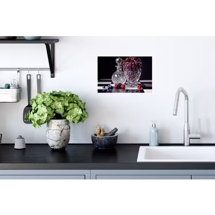 Muursticker - Bessen - Kristal - Stilleven — 2